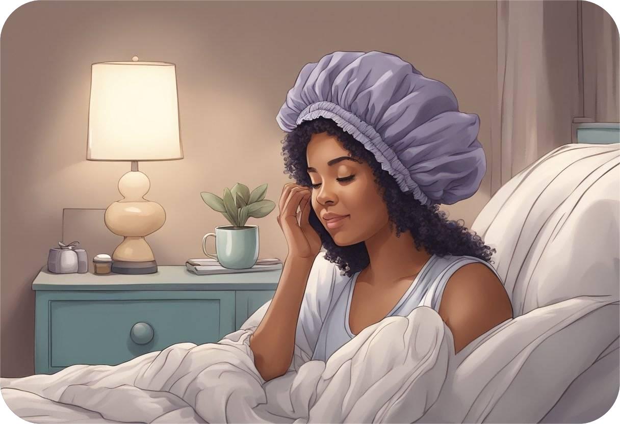 Шелковой капот для вьющихся волос (1) (1)