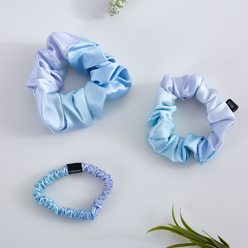 Резинки для волос из 100% шелка с цветочным принтом Tie-dye 19 Момми в наличии