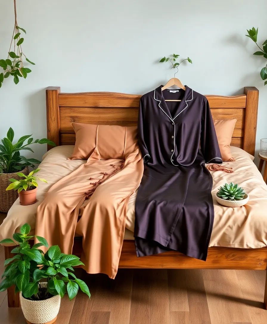 шелковая рождественская пижама14