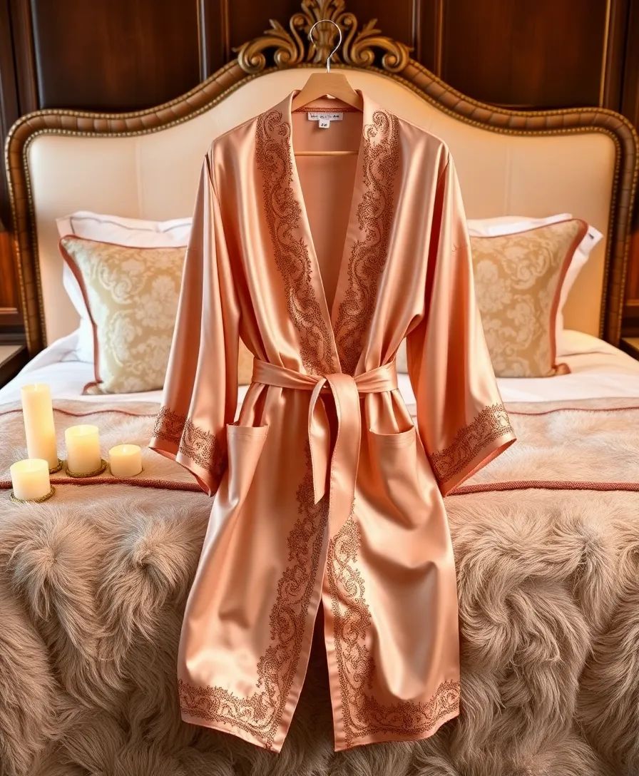 шелковая рождественская пижама12